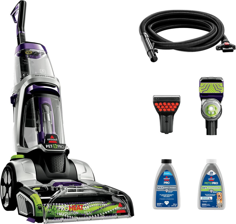 upright carpet cleaner with dual tank system for deep home cleaning