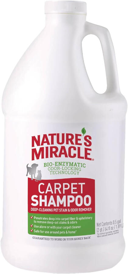 Enzyme carpet cleaner for pet stains and odor removal